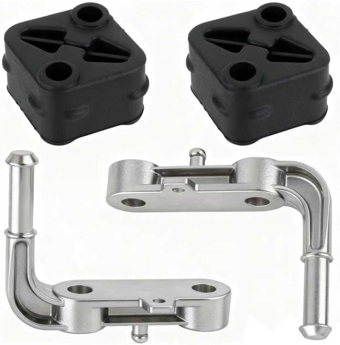 68275662AB 68395841AA Rear Exhaust Bracket Muffler Support Assembly Left & Right Compatible with 2019-2025 Ram 1500 Truck 3.0L 5.7L 6.2L with 2PCS Hanger Rubber