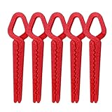 HUSUNEE ネイルプロテクター | 5枚 漏れ防止 クリップ,3Dプリント こぼれ防止 マニキュアクリップ 女性 女の子 ティーン 家庭 旅行 パーティー 日常使用