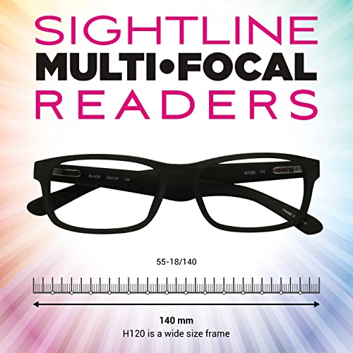 Sightline H 120 Xl Progressive Multifocus Reading Glasses Premium Quality Acetate Frame Ar Coated Lenses #TOP3