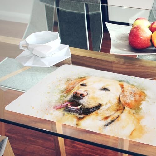 Sets de table en liège d'art Golden Retriever, napperons souples grand format haute qualité