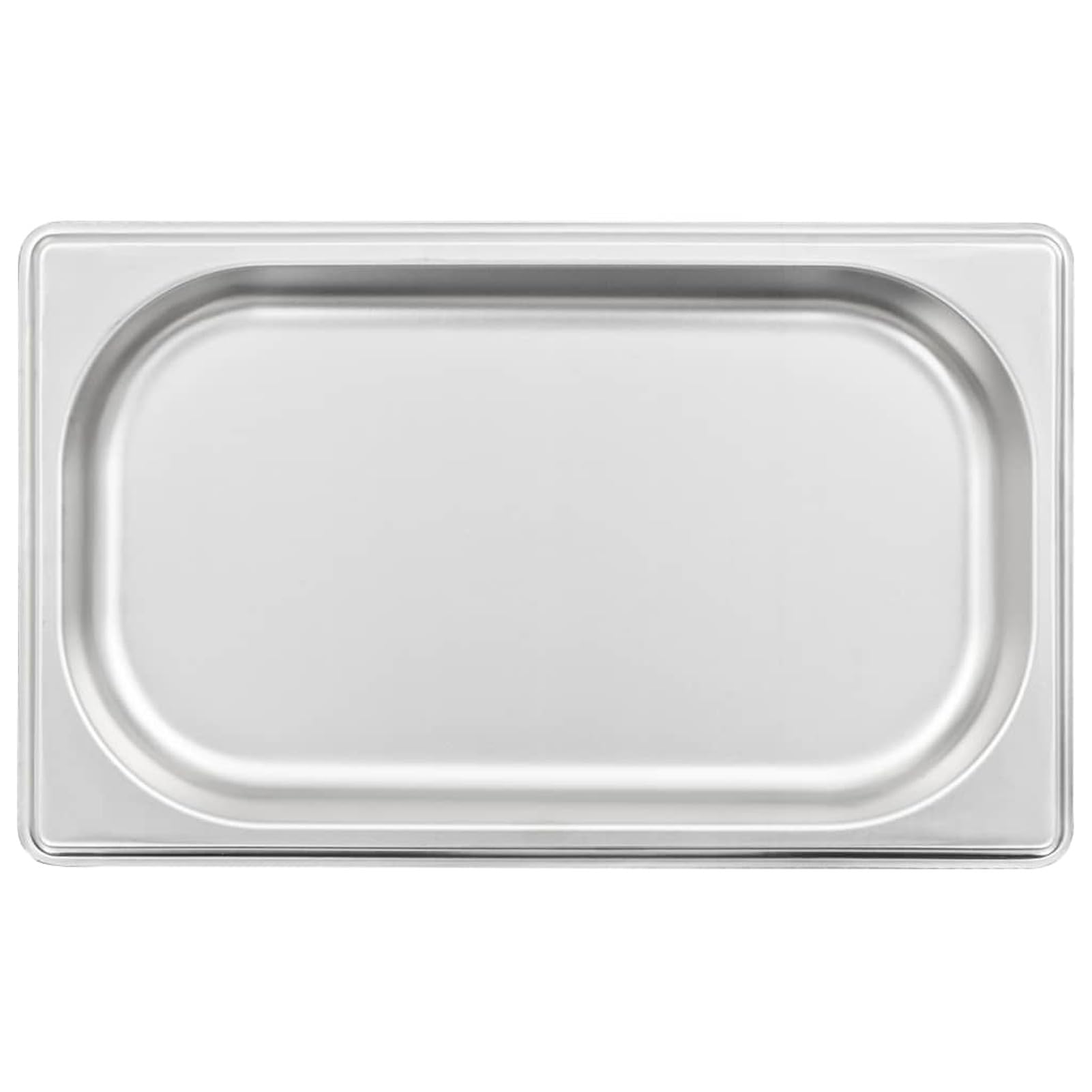Brokky Contenitori Gastronorm 12 pz GN 1/4 20 mm in Acciaio Inox-Contenitore, Acciaio Inossidabile Contenitore gastronorm