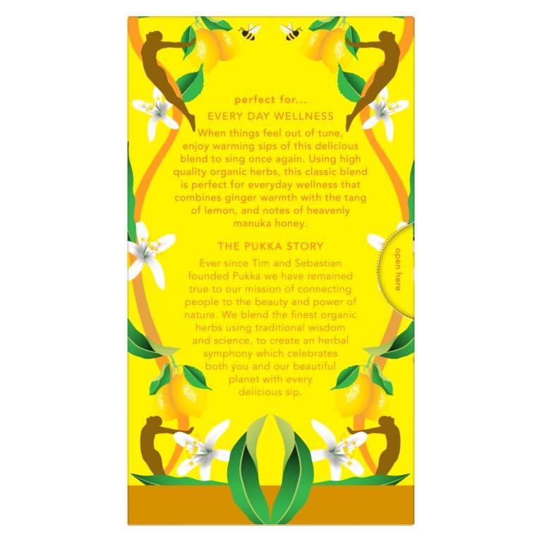 Miniatura 5 de Pukka Té de hierbas orgánicas de limón, jengibre y miel de manuka, selección de infusión de té orgánico que aumenta el sistema inmunológico, con