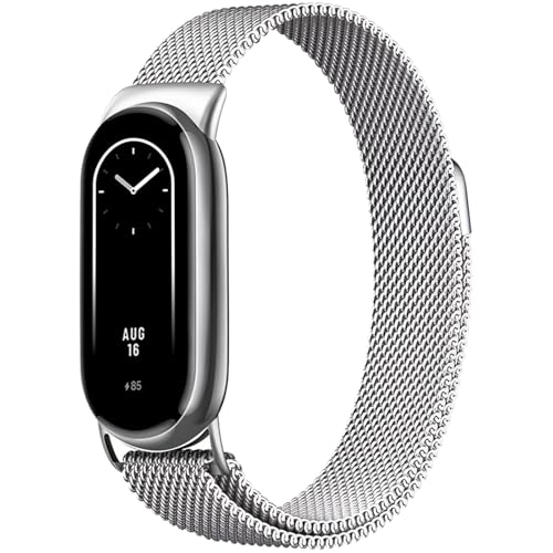 [ZIZUCHLE] for Xiaomi Smart Band 10/9/8�����o���h �V���I�~ �X�}�[�g�o���h10/9/8�p�����x���g �~���l�[�[���b�V���x���g �X�e�����X�� Xiaomi 10/9/Band 8�}�O�l�e�B�b�N�X�g���b�v ������� �j��