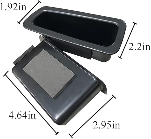 Miniatura 6 de Mango de puerta Vesul con caja de almacenamiento para apoyabrazos, tipo contenedor de teléfono, para Volvo XC60 2009 2010 2011 2012 2013 2014 2015