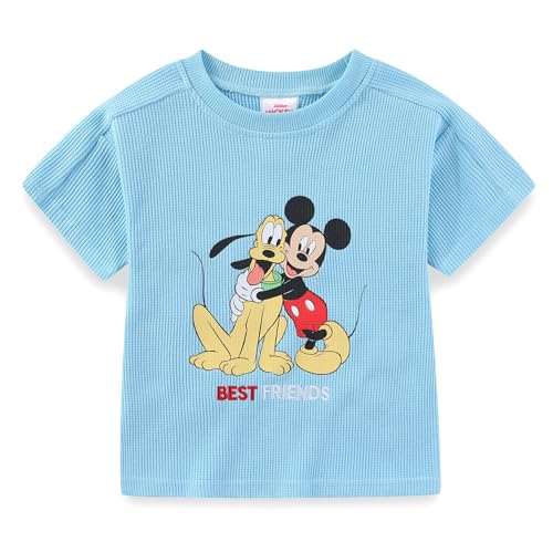 Image of Disney Lilo & Stitch Mickey Mouse Boys Waffle Knit Short Sleeve Shirt and Short Set for Infant Toddler and Big Kids