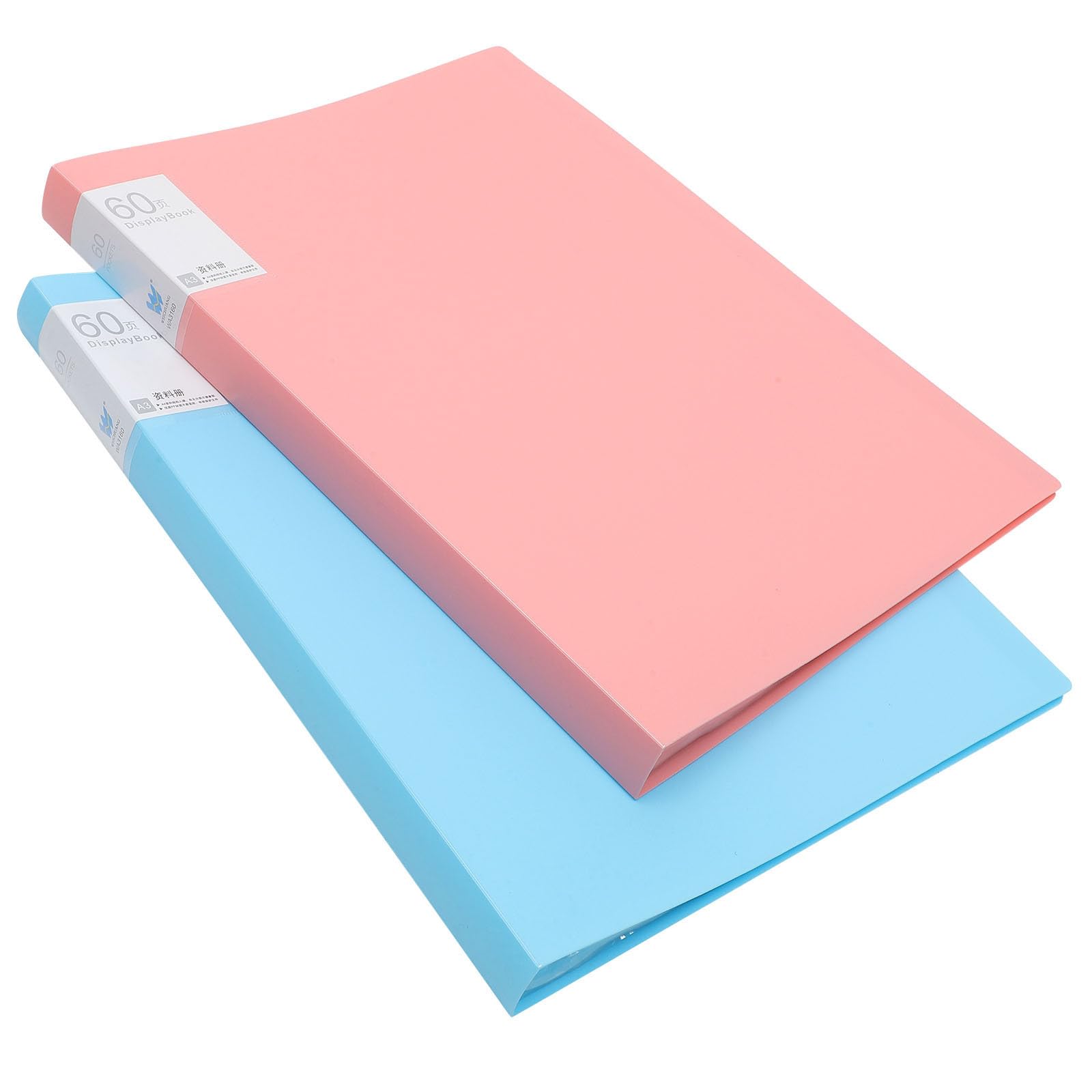 OSOLADY Carpeta de Plástico para Pinturas Gran Capacidad, Resistente y Antidesgarro, Organizador de Archivos Adecuado para Entusiastas del Arte, Pack de 2 Unidades