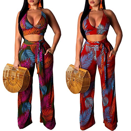 Women's 2 Piece Wide Leg Pant Sets 
