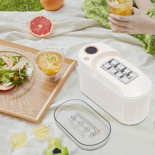 Fabricadora portátil de hielo mini de 8 cubos 120W blanca miniatura 2