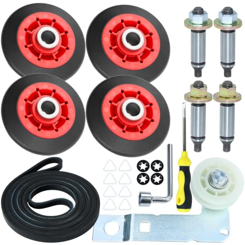 POSFLAG Upgraded 4392067 Dryer Maintenance Kit with WPW10314173 Drum Roller