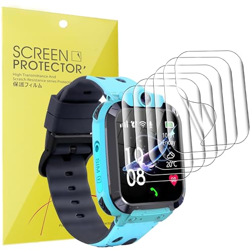 Lamshaw 6 Piezas Protector de pantalla para Puhiuyoi Reloj Inteligente- Protectora Película, Película HD Suave TPU láminas Protectora, Anti-Arañazos, Sin Burbujas (6Piezas)