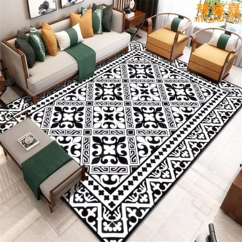 Moquette exterieur gris tapis salon floral 180x250cm de restaurant - 2