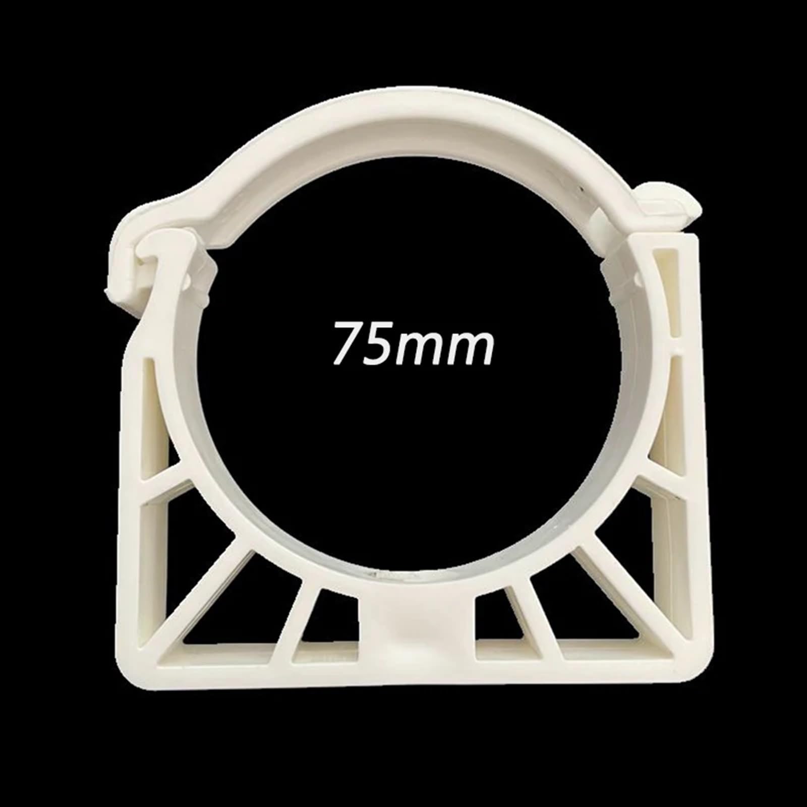Lot de 10 colliers de serrage en U en plastique blanc for tube de tuyau d'eau de diamètre 16 mm, 20 mm, 25 mm, 32 mm, 40 mm, 50 mm, 6,3 cm, 75 mm, 90 mm, 110 Connecteur de collier de serrage(50mm)