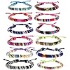 FROG SAC 12 Woven Bracelets for Women and Men, Boho Ethnic Friendship Bracelet Pack for Teen Girls, Adjustable VSCO Girl Stackable Beach Jewelry, Easter Basket Fillers Stocking Stuffers for Boys