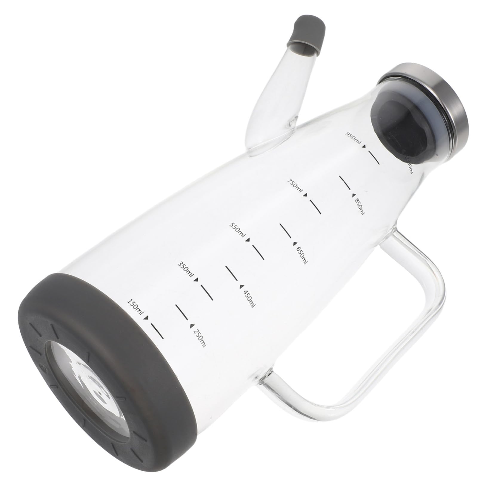 PRETYZOOM 3 Piezas Dispensador De Vinagre De Cocina Botella De Vidrio De Borosilicato Botella De Aceite De Oliva De Vidrio Transparente Gel De Sílice