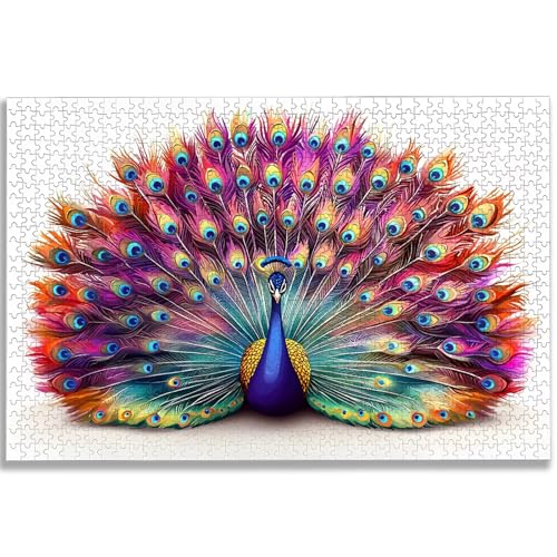 動物 ジグソーパズル 4000ピース 大人向け 孔雀 ジグソーパズル 木製 Puzzle 140x87 cm 美しい梱包箱付き 大人向け 難しい 挑戦 Puzzle ホームデコレーションに最適、女性へのギフト、男性へのギフト、-1331