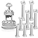 Set di 8 colonne per torta in plastica, per torte nuziali, supporto per torte di fondente, per San Valentino, matrimonio, compleanno, decorazione per torte