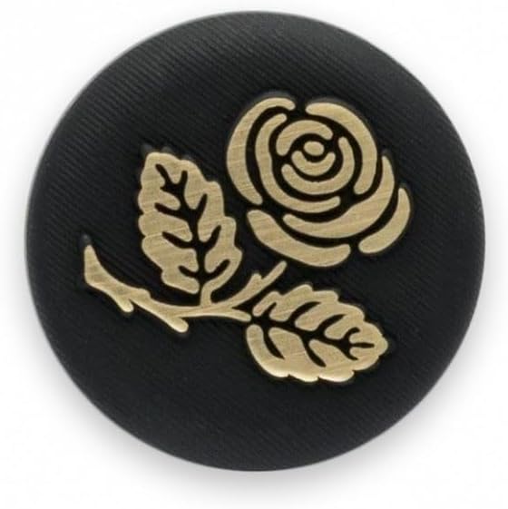 Inlaid Rose Buttons Suitable for Dressmaking - Size 25mm - Sold in Packs of 50