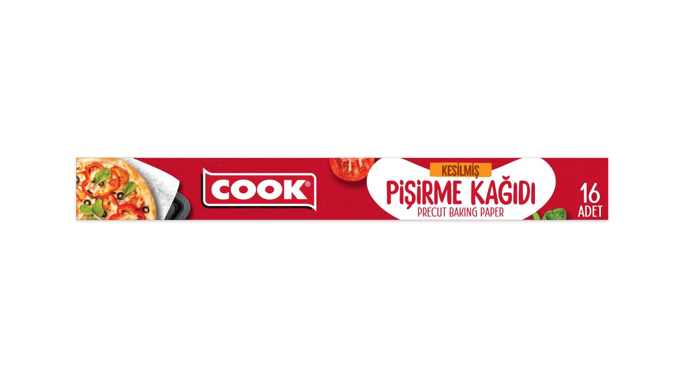 Cook Kesilmiş Pişirme Kağıdı, 37 x 42 cm, 16 Yaprak