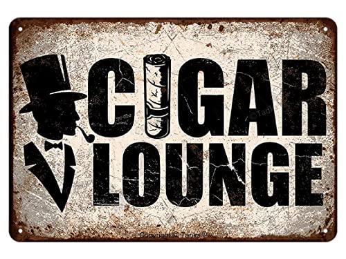 Tarika Cigar Lounge Metal 20X30 Cm Retro Look Decoration Poster Sign For Home Kitchen Bathroom Farm Garden Garage Inspirational Quotes Wall Decor #TOP2