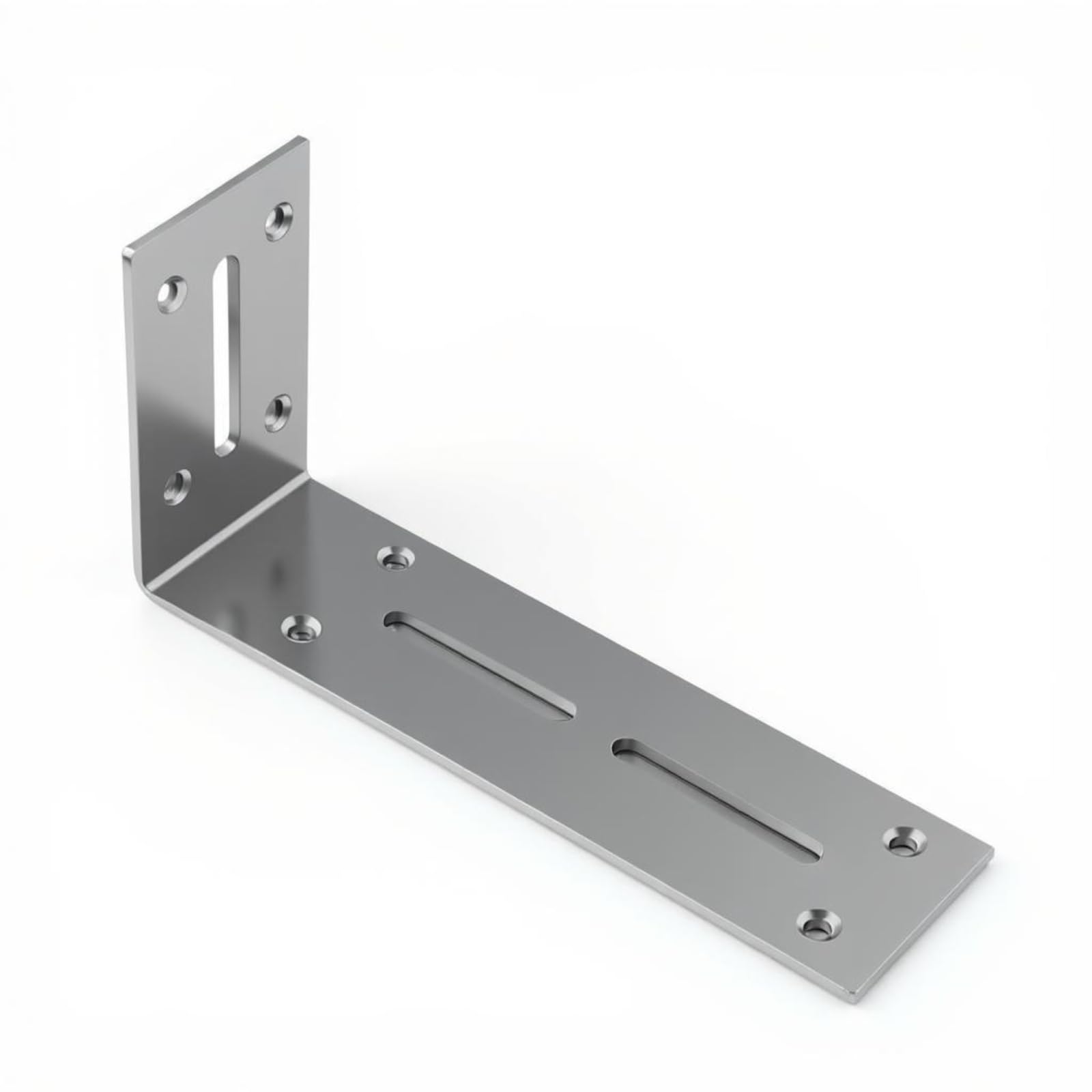 Adjustable L Bracket, Sturdy Duty Angle Iron, Shelf Support, Universal Corner Brace Black 9x18x5cm-image-36