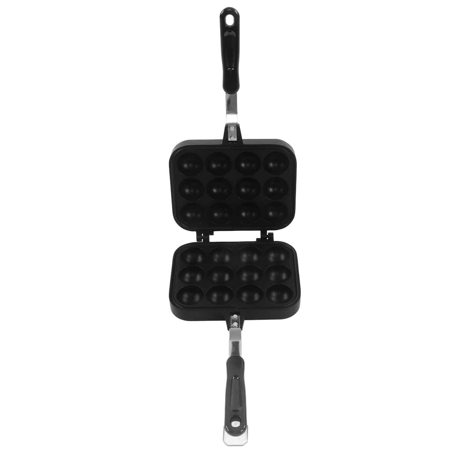 YedaHcy Non Stick Takoyaki Grill Pan, Double Sided Octopus Meatball Maker with 12 Holes, Heat Aluminum Alloy Baking Mold Tray for Home Kitchen, Easy to and High Heat Transf