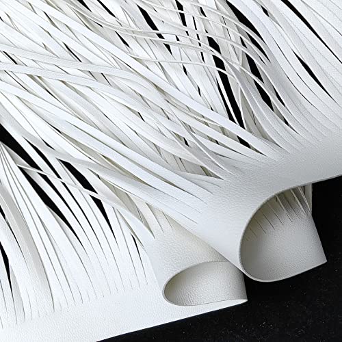 Doppia frangia in pelle laterale con bordi in