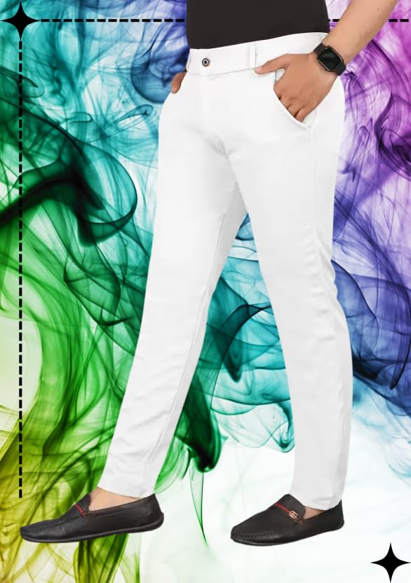 Image of Men's Slim Fit Casual Chinos Pants Stretch Cotton Trousers with Flat Front, Comfortable Everyday TS K021 Parent