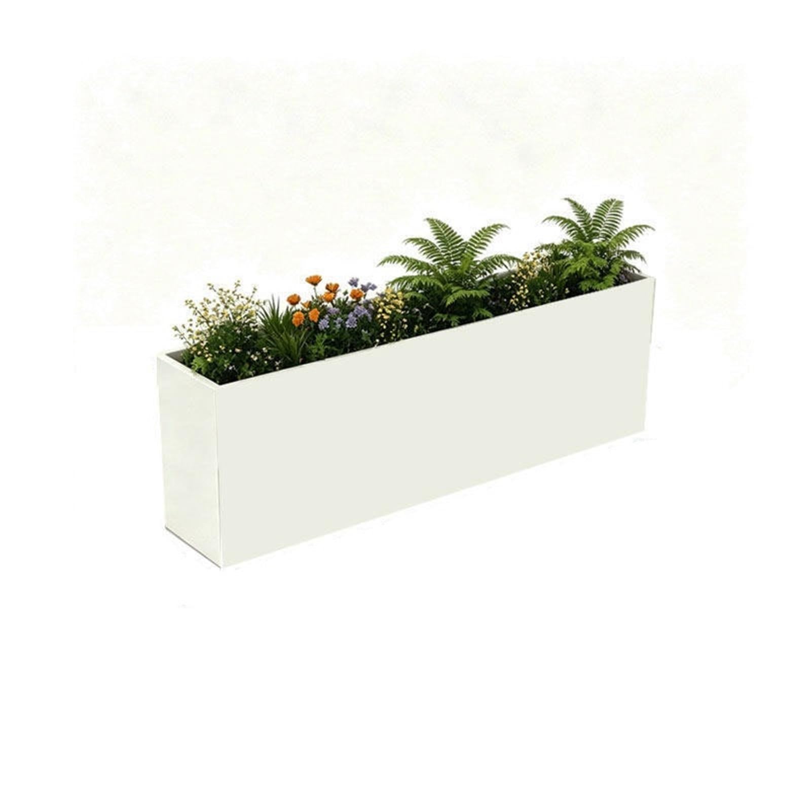 garden trough planters Outdoor Planter Box Flower Trough Planting Containe
