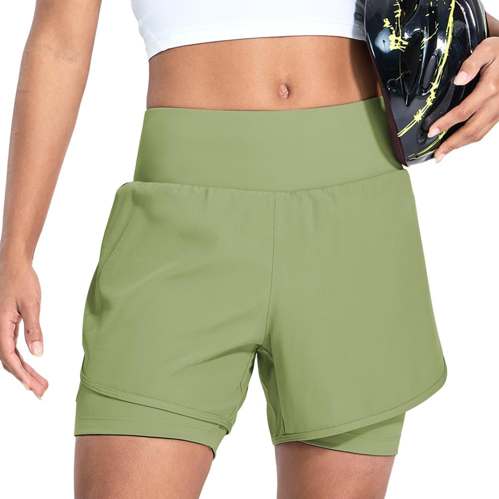 Nepest Womens Cycling Shorts Padded Mountain Bike Road Biking Padding Cycle Biker Bicycle Shorts with Zipper Pockets - Image 3