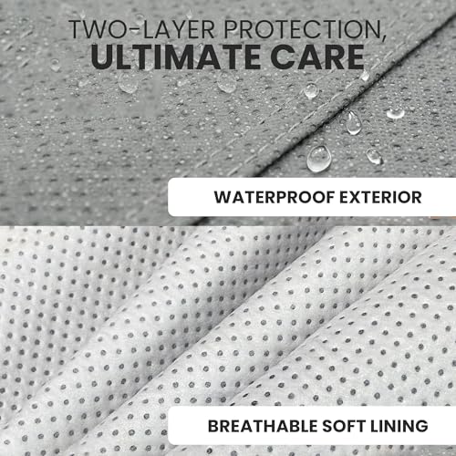 Image of Weatherproof Light Car Cover for Midsize Trucks & Classic Pickups - Size CT10 - All-Weather, Scratch-Resistant - Full Exterior Outdoor Cover, Must-Have Automobile Accessories