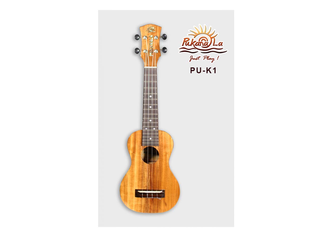 PukanaLa Model PU-K1 All Solid Acacia Koa K Series Professional Soprano Ukulele