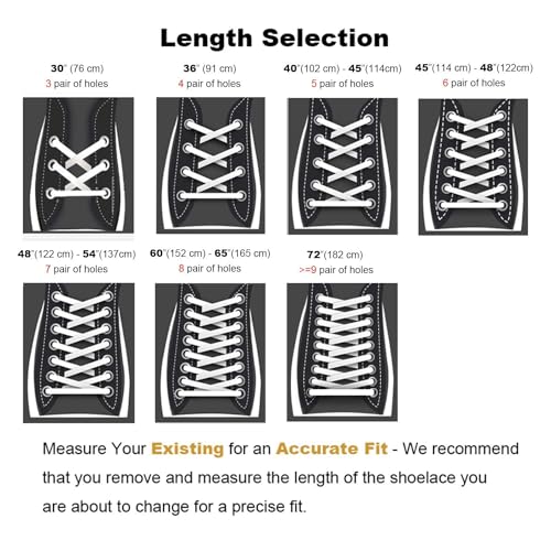 Image of Stepace [2 Pairs Flat Shoe Laces for Sneakers 30 inch-72 inch Length 26 Color Shoelaces