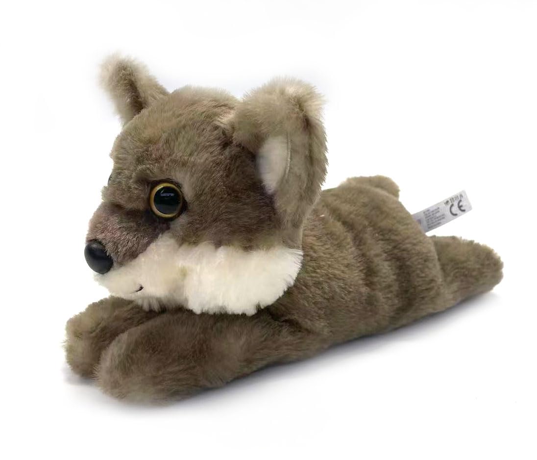 Amazon.com: The Petting Zoo Timber Wolf Stuffed Animal Plushie