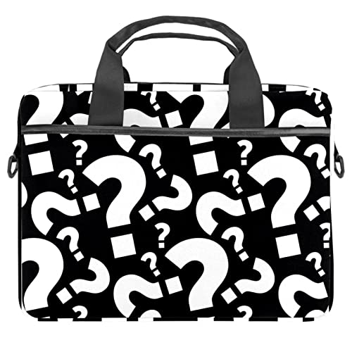 Sac à bandoulière pour ordinateur 13 à 14.5 pouces noir à motif