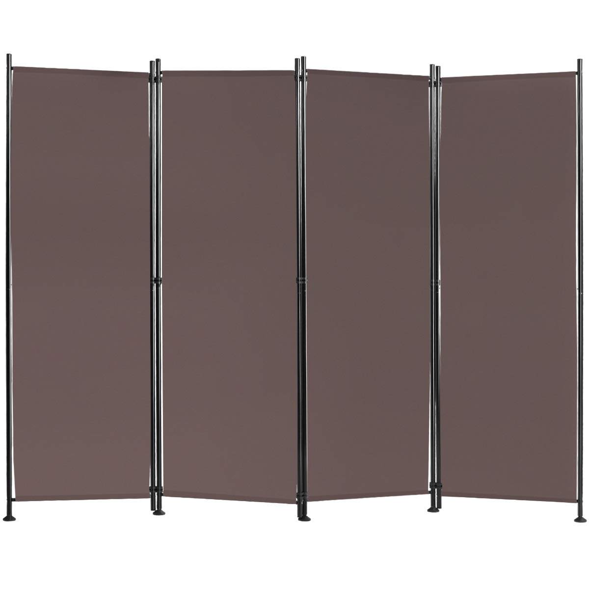 Giantex 4 Panel Room Divider, 5.6 Ft Tall Folding Privacy Screen, Freestanding Lightweight Portable Wall Partition Divider and Separator for Bedroom Home Office Apartment Studio