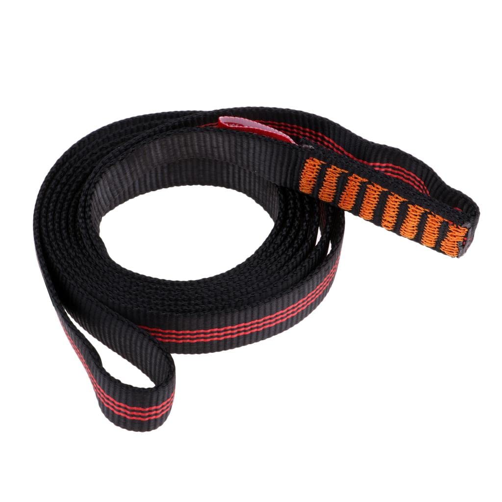 Fettuccia da Arrampicata Outdoor con Parole Chiave per Alpinismo Corda Cintura Arborista Realizzata in Poliestere Resistente Adatta per Escurs