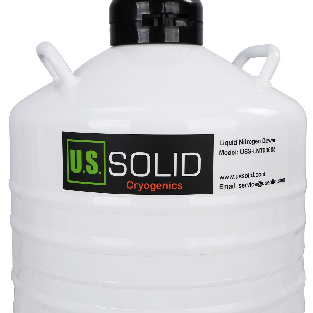 U.S.SOLID 30 L Contenedor criogénico líquido nitrógeno LN2 tanque Dewar con correas 6 botes