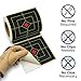 6 Inch 100 Pack Splatter Targets Adhesive Splatter Targets for Shooting Range, Self Adhesive Shooting Target Stickers with Fluorescent Yellow Effect for Pellet Gun, Airsoft, Pistol, Rifle Practice