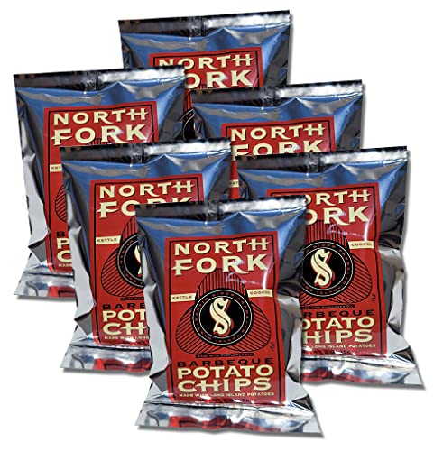 Potato Chips By North Fork Of Long Island | Kettle Cooked, All Natural, No Cholesterol, Super Crispy, Healthy | 6 Oz (6 Pack)… (Bbq) #TOP17