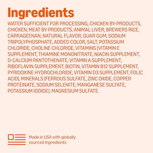 Image of Amazon Basics Wet Dog Food, Poultry Loaf, Chicken Dinner, Made with Real Chicken, 13.2 oz can (Pack of 12)
