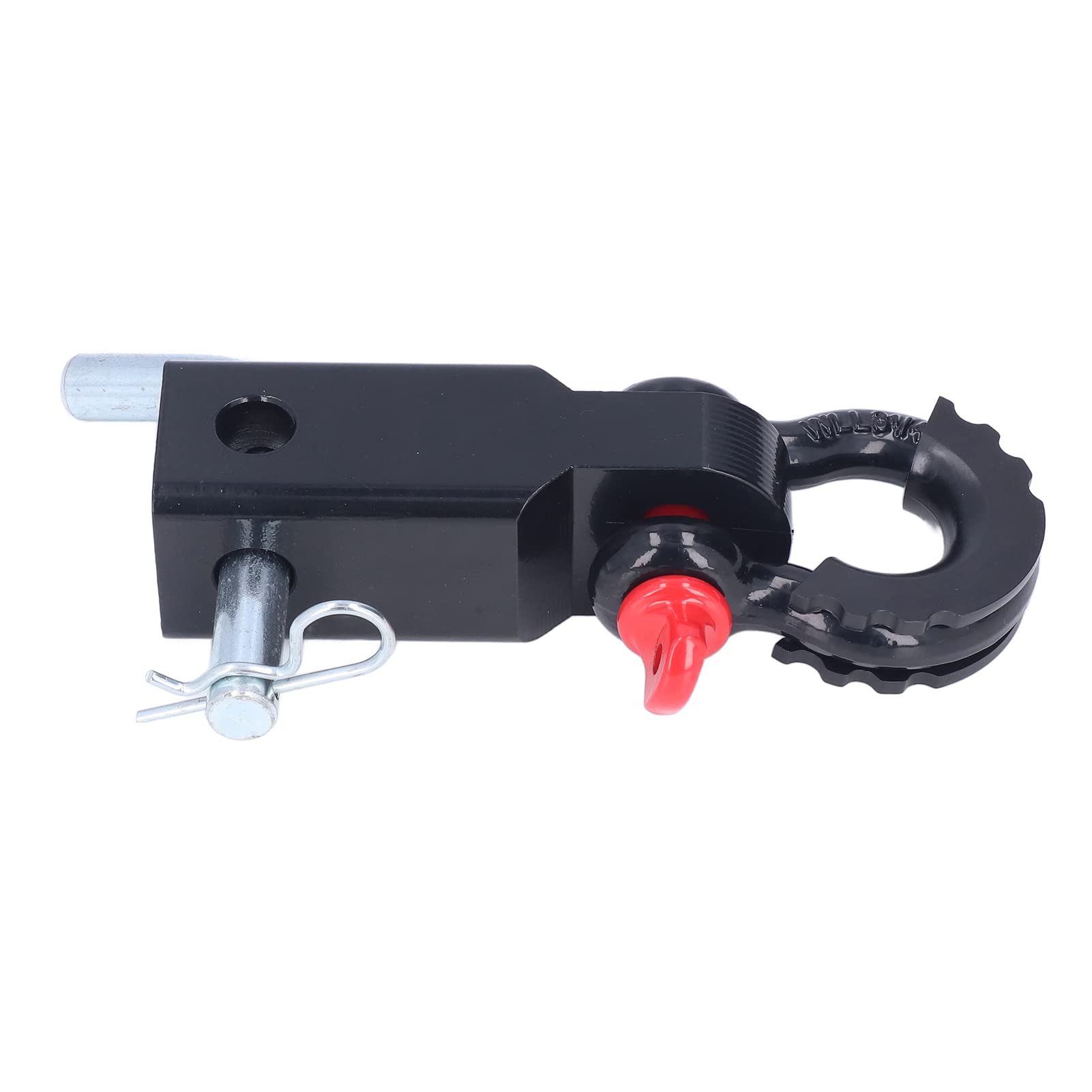 Enganche de Remolque con Montaje de Grillete, Receptor de Enganche de Grillete Resistente a la Corrosión de 2 Pulgadas con Capacidad de Tracción Fuerte para Automóviles, Camiones, Jeeps(negro)