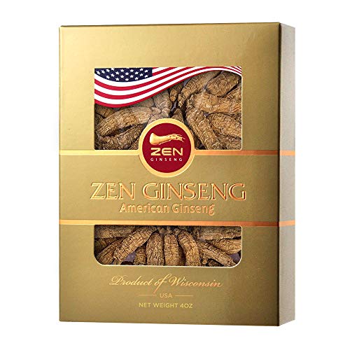 Special Deal: Short Round American Wisconsin Ginseng Root (4oz/Box) Zen Ginseng