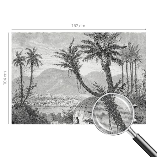 Cubiertas de oasis tropical 152x104 cm y vinilos decorativos de pared 5