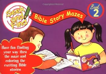 Paperback Seek and Find Bible Story Mazes Book