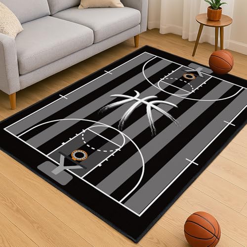 Tapete deportivo de baloncesto 90x150 cm antideslizante miniatura 1
