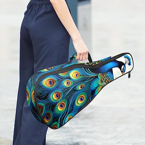 Waterproof Oxford Cloth Ukulele Bag Fairy with Bird and Flower Durable & Stylish Ukulele Case with Storage Floral Peacock - Les Beatles, Paul McCartney, John Lennon, RIngo Starr, George Harrison Waterproof Oxford Cloth Ukulele Bag Fairy with Bird and Flower Durable & Stylish Ukulele Case with Storage Floral Peacock – Image 7
