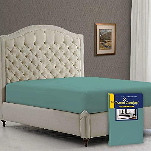 Ray Bedding Fitted Sheet , 100% Egyptian Cotton Hotel Quality (White, Double)