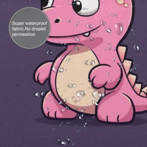 Rideau de douche imperméable dinosaure rose 183x183 cm avec crochets BONDIJ