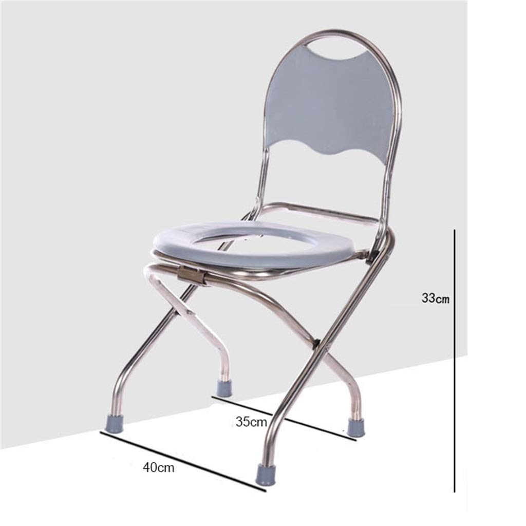 Toilleten Sitz, Bad Sicher Anti-Rutsch Klappstuhl Haushalt Mobiles WC Toilettenhocker Zum Alter Mann Schwangere Frau (Farbe : 33cm)