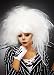 Magic Box Peluca de Mujer Jack Skellington Style White Backcombed
